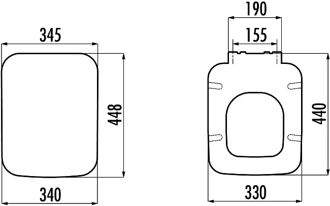 Крышка-сиденье Creavit Sphinx KC4010.01 с микролифтом Sancos — Оригинал