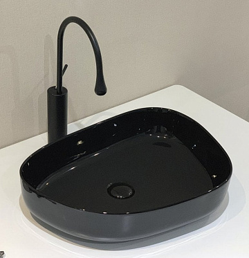 Накладная раковина BelBagno BB1435-NERO