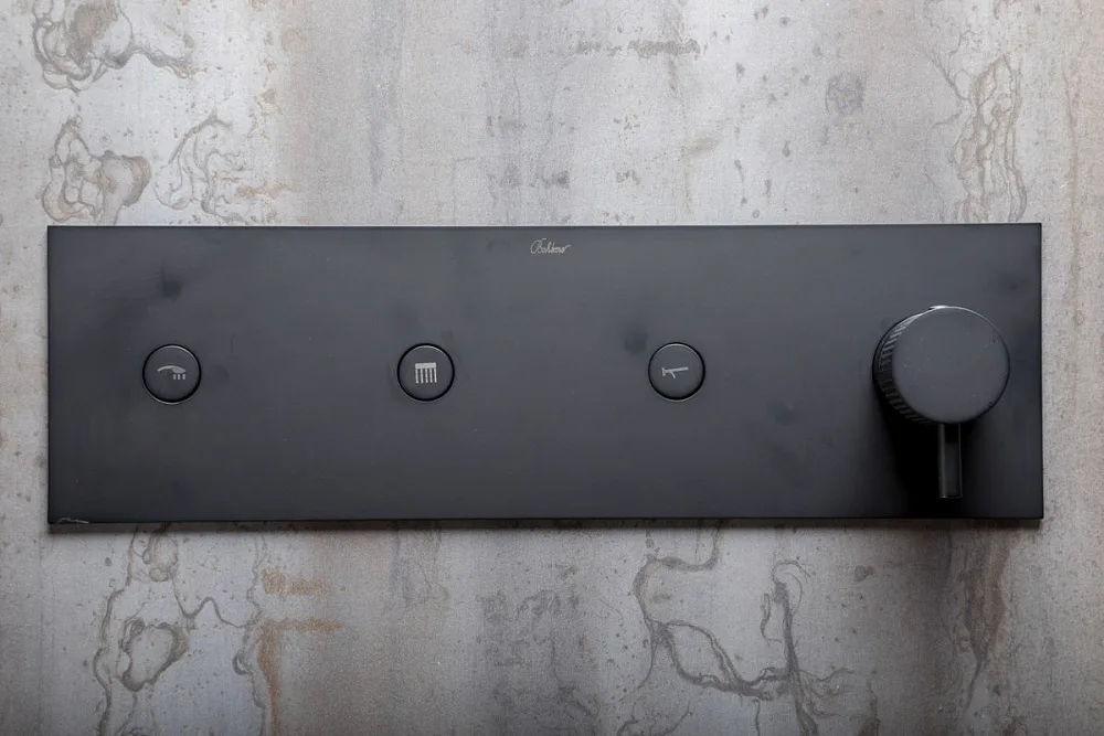 Душевой комплект Boheme Fusion 130-B, С ВНУТРЕННЕЙ ЧАСТЬЮ, чёрный Sancos — официальный сайт