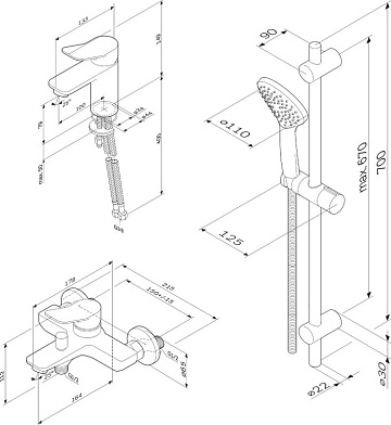 Комплект для ванной AM.PM X-Joy F42985A00