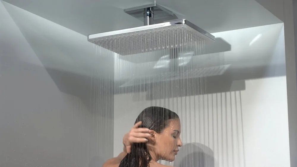 Верхний душ Hansgrohe Rainmaker Select 460 24004400 белый - хром Sancos — официальный сайт