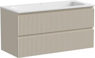 Тумба под раковину Sancos Snob R 100 подвесная Beige soft (капучино), SNR100CE