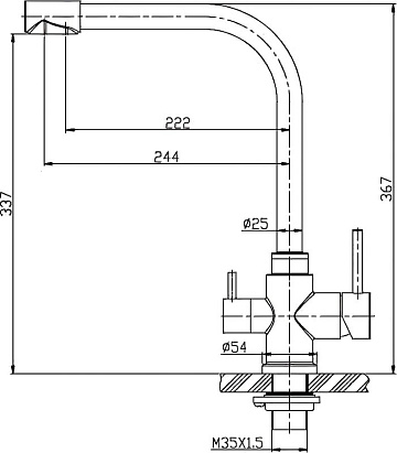 Смеситель для кухни BelBagno BB-LAM15-IN