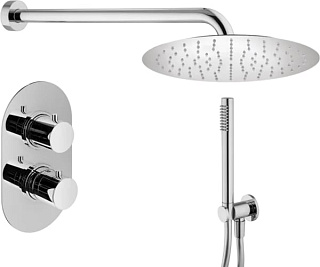 Душевой комплект Plumberia Selection Ixo KITXOT18CRKING, С ВНУТРЕННЕЙ ЧАСТЬЮ, хром