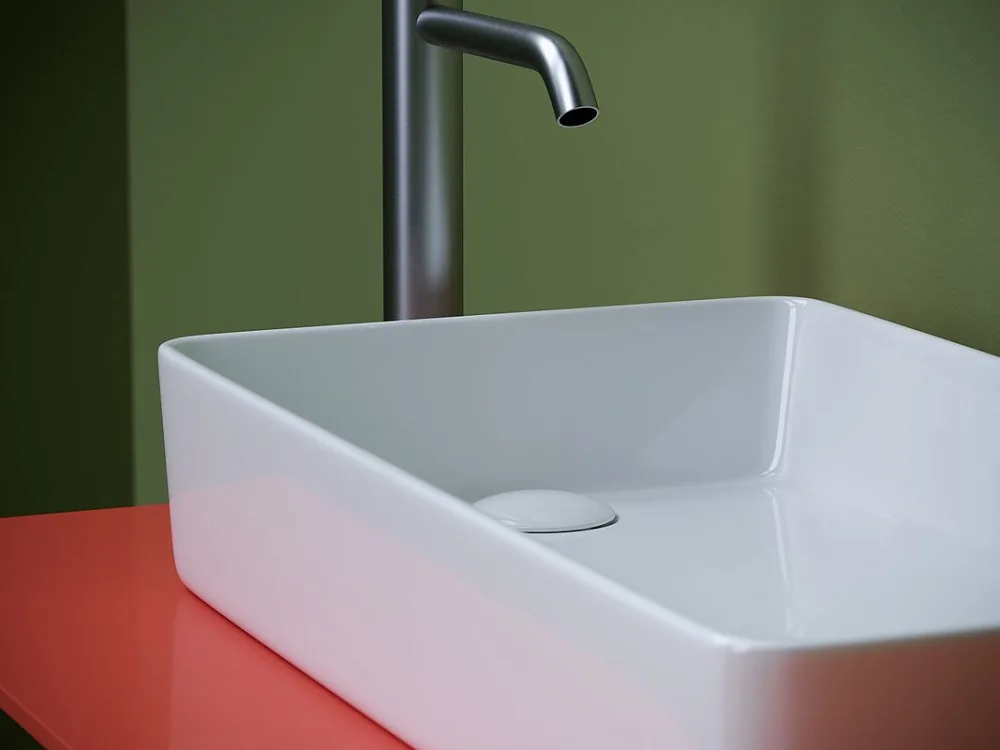 Накладная раковина Ceramicanova Element CN5048 белая глянцевая Sancos — официальный сайт