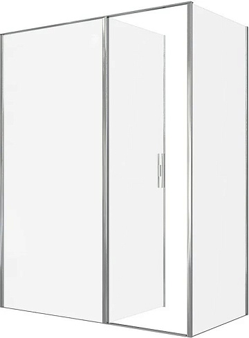 Душевой уголок Allen Brau Priority 160x80, профиль хром, стекло прозрачное