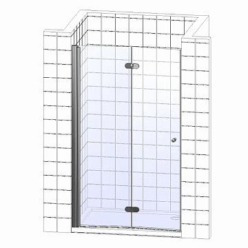 Душевая дверь в нишу Cezares Elena BS12 100 C Cr
