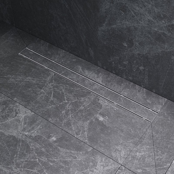 Душевой трап (лоток) AM.PM PrimeFlow Tile 80 см, сталь матовая