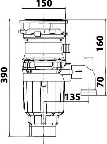Измельчитель отходов Bone Crusher BC 910-SL-Slim Line