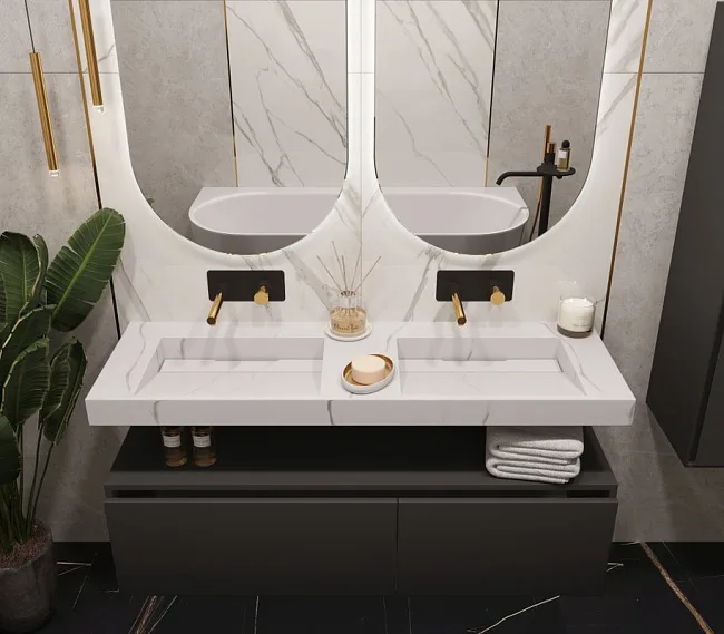 Раковина Armadi Art Flat Calacatta 140 Sancos — Оригинал