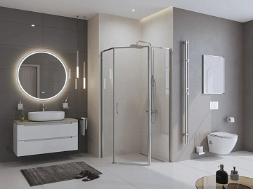 Душевой уголок BelBagno Uno -195 P 1 80 C Cr