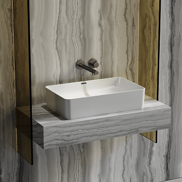 Накладная раковина Ceramicanova Element CN6065 белая глянцевая
