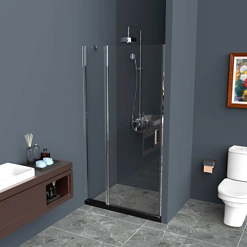 Душевая дверь в нишу BelBagno Uno B-12-30+70-C-Cr стекло прозрачное