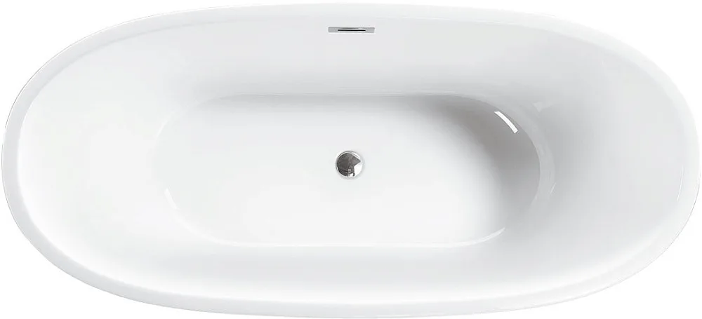Акриловая ванна Vincea VBT-509 165x75 см, отдельностоящая, белая, овальная, на ножках, со сливом-пер Sancos — официальный сайт