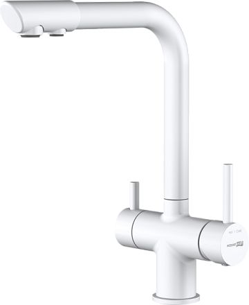 Смеситель для кухни Wasserkraft A8357 белый матовый