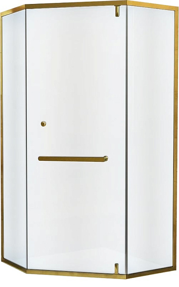 Душевой уголок RGW Hotel HO-084-Gb 90x90 профиль золото брашированное, стекло матовое