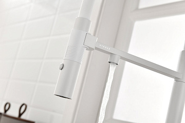 Смеситель для кухни Paulmark Gravity Gr213888-WH, белый матовый