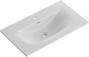 Мебельная раковина BelBagno BB-8099-80 глянцевая белая