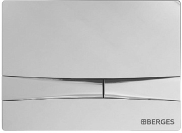 Система инсталляции для унитазов Berges Novum 040253, с кнопкой смыва, хром глянец