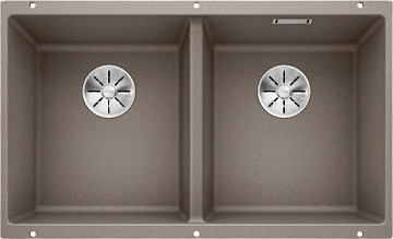Мойка кухонная Blanco Subline 350/350-U серый беж
