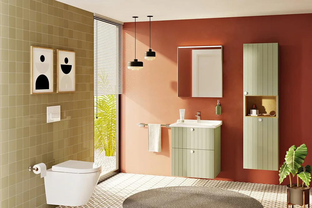 Зеркало-шкаф VitrA Core 60 R с подсветкой, антрацит Sancos — официальный сайт