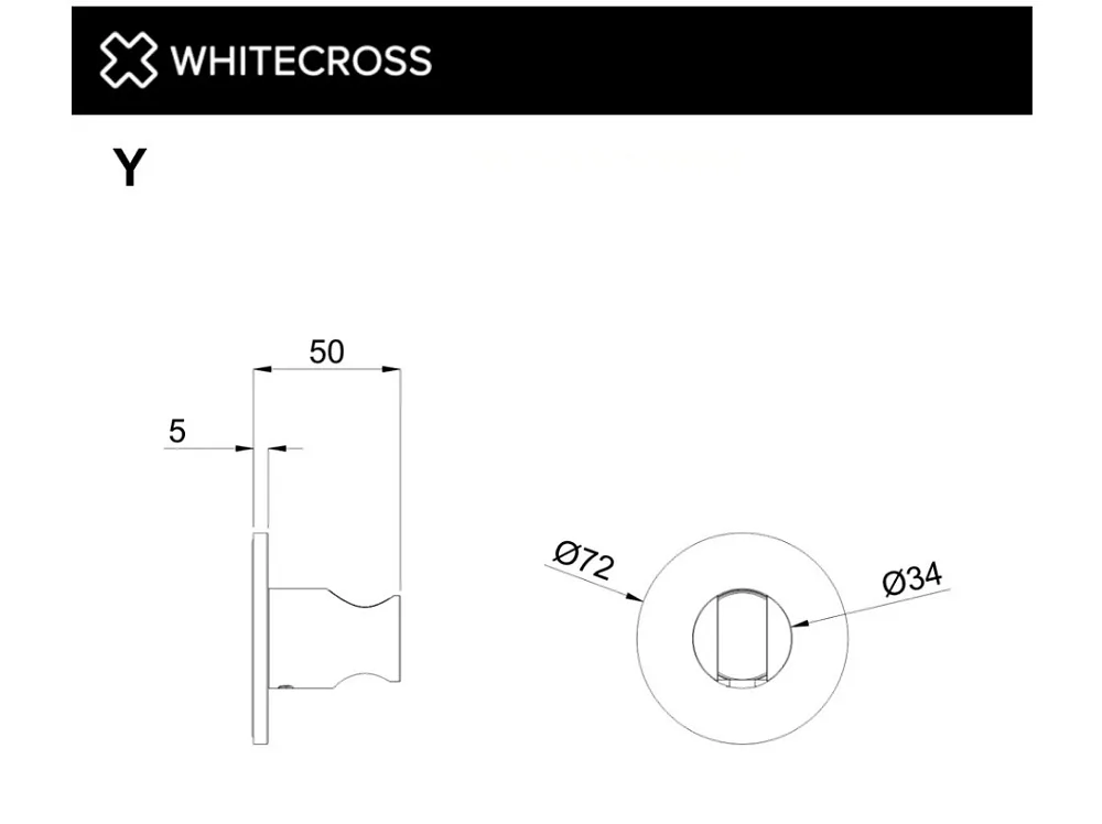Настенный держатель WHITECROSS Y Y1016GM оружейная сталь Sancos — официальный сайт