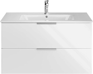Тумба под раковину без столешницы KERAMA MARAZZI Piano Forte 95 подвесная, белая глянцевая