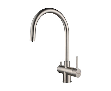 Смеситель для кухни Paulmark Heller He213218-BS брашированная сталь