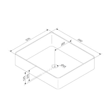 Накладная раковина AM.PM Func M8FWCC10500WG глянцевая белая