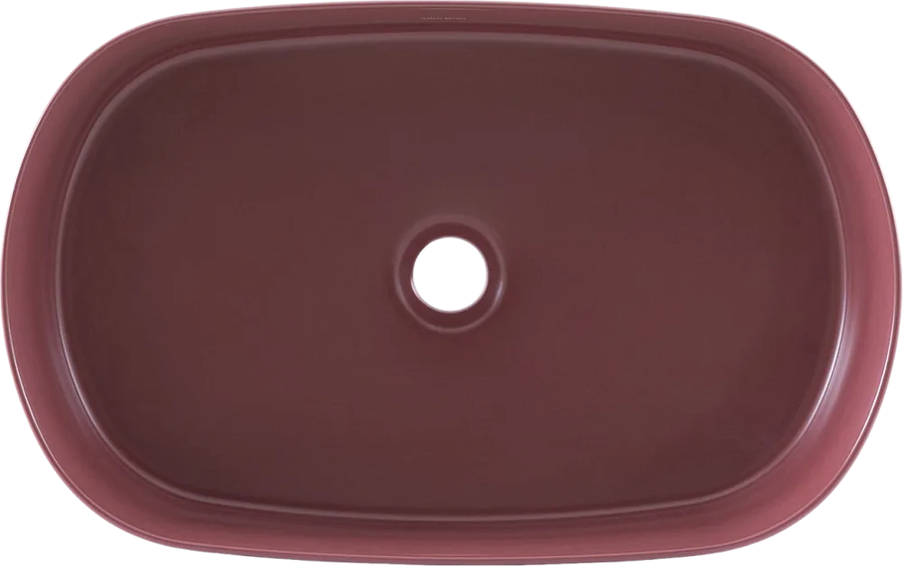 Накладная раковина Allen Brau Fantasy Oval 55x36, бордо Sancos — официальный сайт