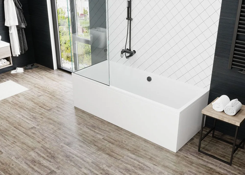 Акриловая ванна Vagnerplast Cavallo 190x90 см, пристенная, ультрабелая Sancos — официальный сайт