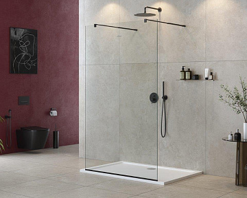 Душевая перегородка Cezares Liberta -L-2-115-C-NERO