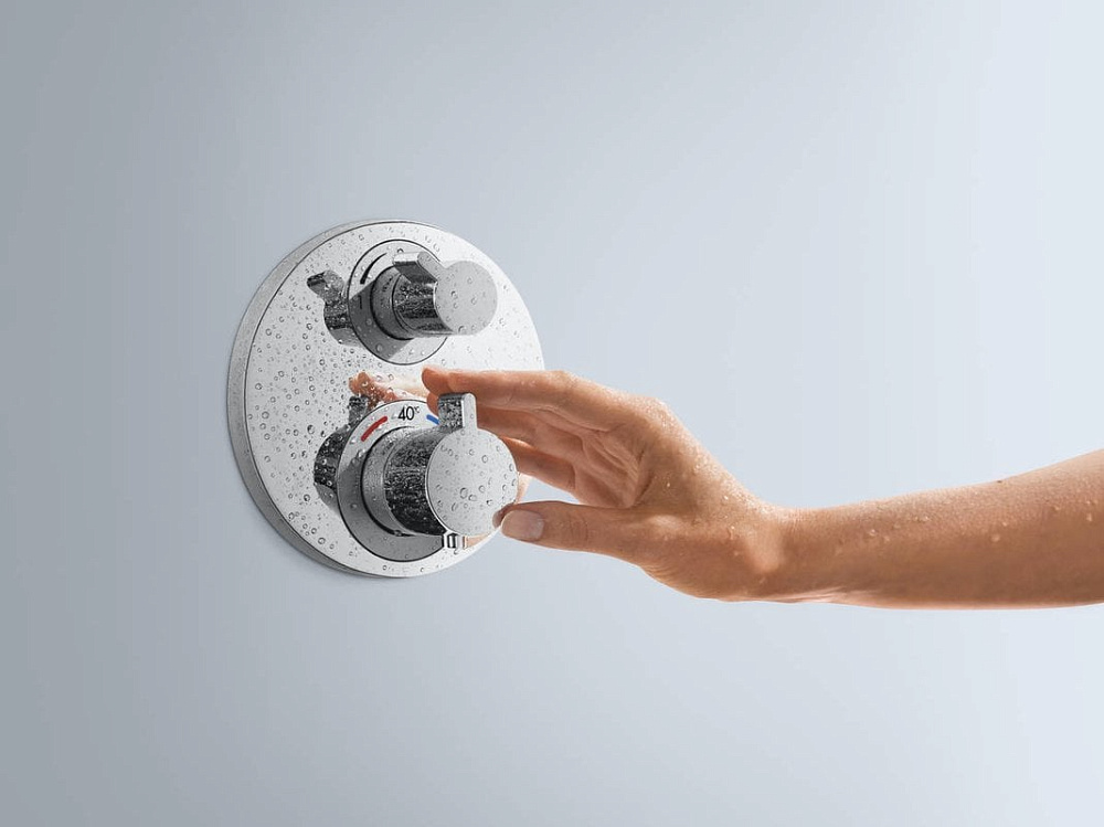 Термостатический смеситель встраиваемый Hansgrohe Ecostat S 15757000, для душа
