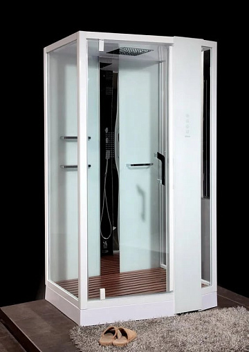 Душевая кабина Orans SR-89105RS, белая, с хамамом и сиденьем