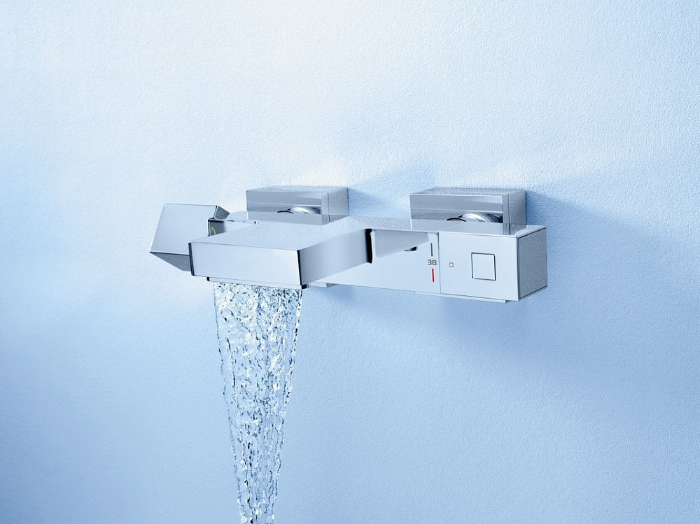 Термостатический смеситель Grohe Grohtherm Cube 34497000, для ванны с душем