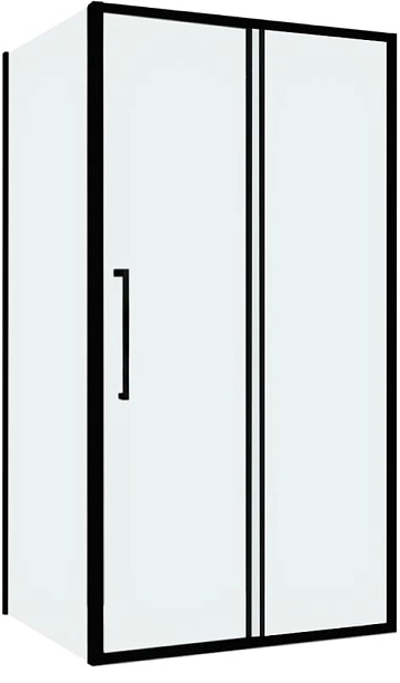 Душевой уголок Abber Schwarzer Diamant AG30150BH-S50B 150x50, профиль черный,  стекло прозрачное