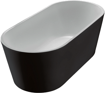 Акриловая ванна BelBagno 170x80 см, BB71-1700-NERO-W0