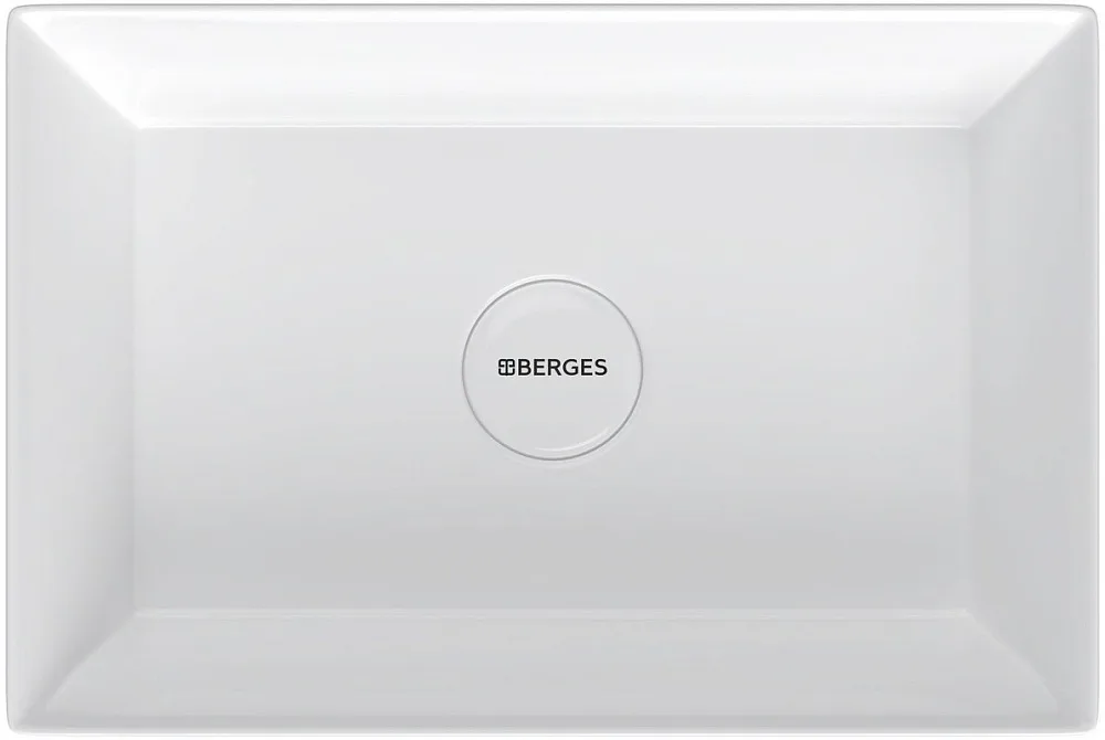 Накладная раковина Berges Mascon 56x38, глянцевая белая Sancos — официальный сайт