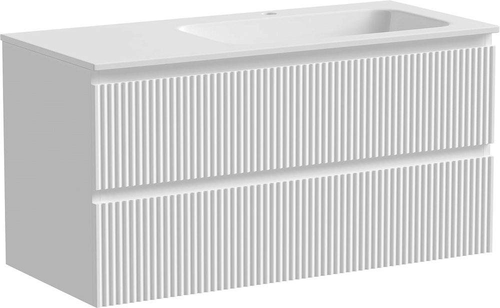Тумба под раковину Sancos Snob R 100 подвесная Bianco (белый), SNR100RW