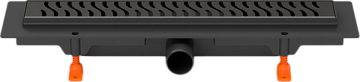 Душевой трап (лоток) MCH Chudej Harmony CH450HC, 45 см, матовый черный