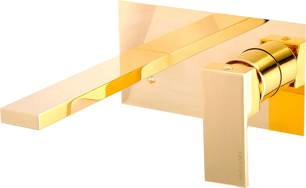 Смеситель для раковины Migliore Kvant Gold 25396 С ВНУТРЕННЕЙ ЧАСТЬЮ