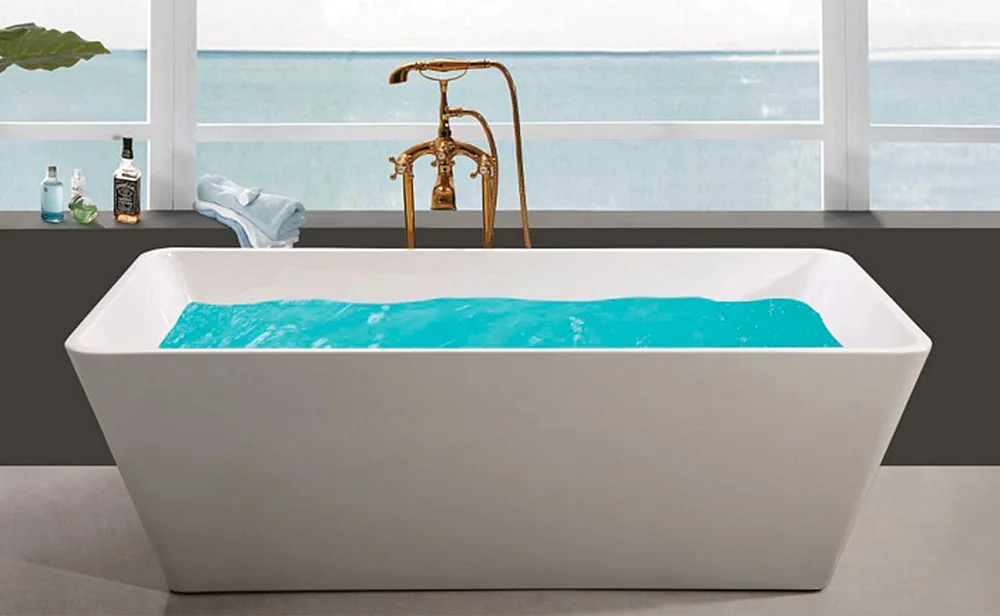 Акриловая ванна Esbano Viena 170x80 см, отдельностоящая, белая Sancos — официальный сайт