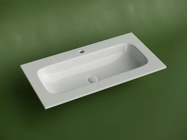 Мебельная раковина Ceramicanova Grace прямоугольная 91см с отверстием под смеситель CN7019 Sancos — Оригинал