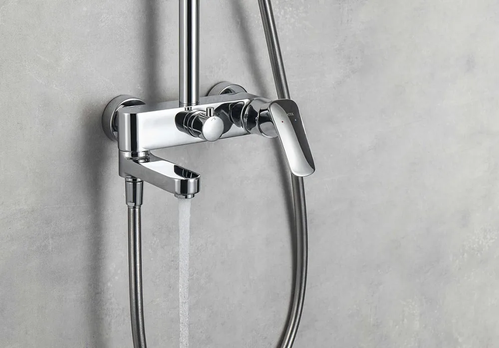 Душевая стойка AQUATEK AQ2040CR, хром Sancos — официальный сайт