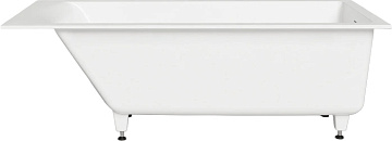 Ванна из искусственного камня Salini Cascata Kit S-Stone 170x75 см, встраиваемая, матовая белая, на 
