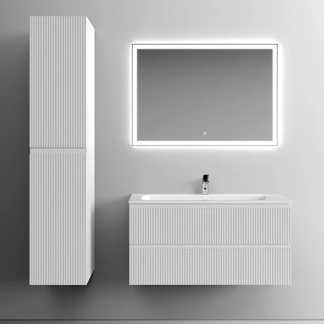 Тумба под раковину Sancos Snob T 100 подвесная Bianco (белый), SNT100W Sancos — Оригинал