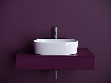Накладная раковина Ceramicanova Element CN6075 белая глянцевая