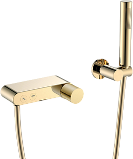 Смеситель для ванны с душем Boheme Stick 123-GG.2, gold touch gold