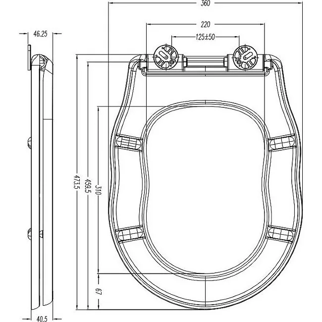 Крышка-сиденье BelBagno Boheme BB115SC с микролифтом, петли хром Sancos — Оригинал