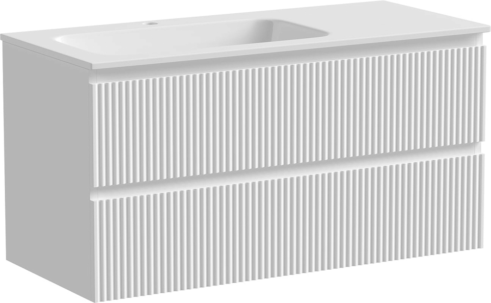 Тумба под раковину Sancos Snob R 100 подвесная Bianco (белый), SNR100LW